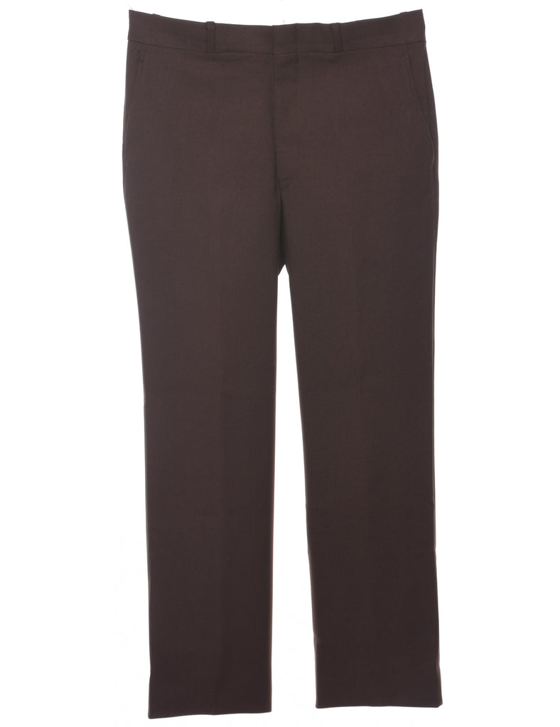 Dark Brown Trousers - W34 L30