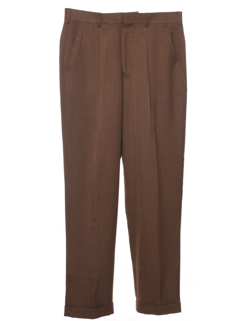 Dark Brown Trousers - W32 L32