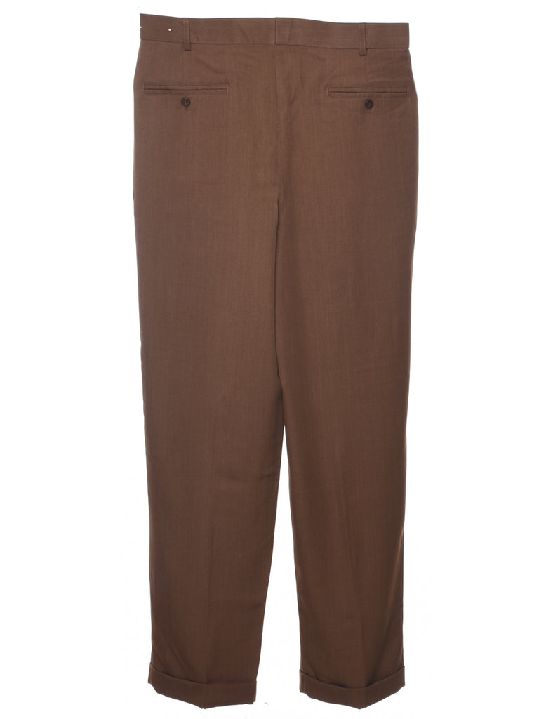 Dark Brown Trousers - W32 L32