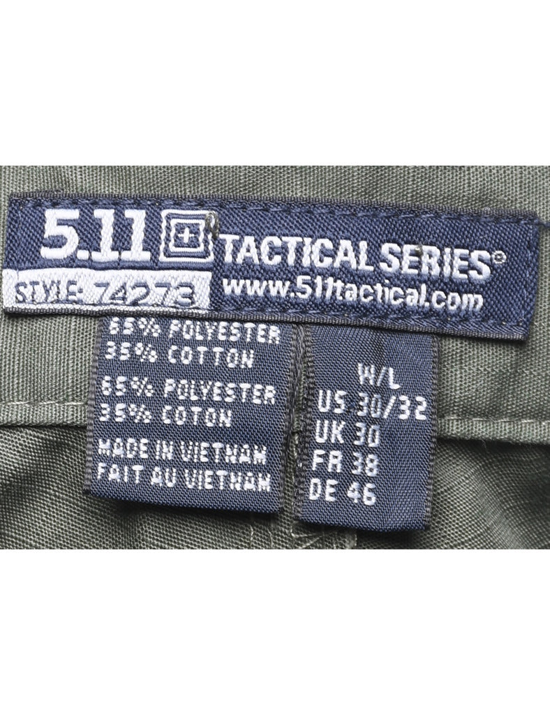 Dark Green Cargo Pants - W30 L32