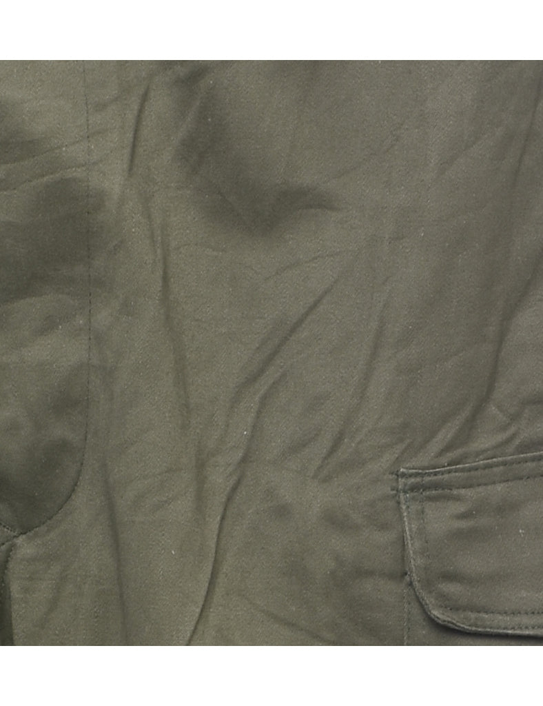 Dark Green Cargo Trousers - W33 L31