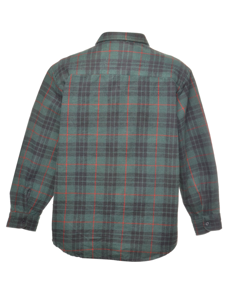 Dark Green Checked Shirt - XL