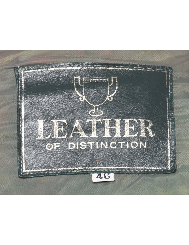 Dark Green Suede Jacket - XL