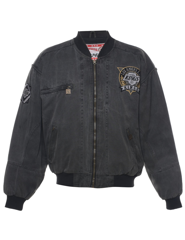 Dark Grey Bomber Jacket - M