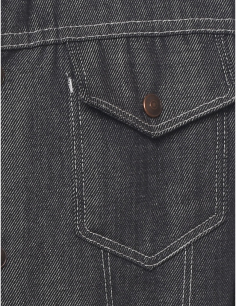 Dark Grey Denim Jacket - S