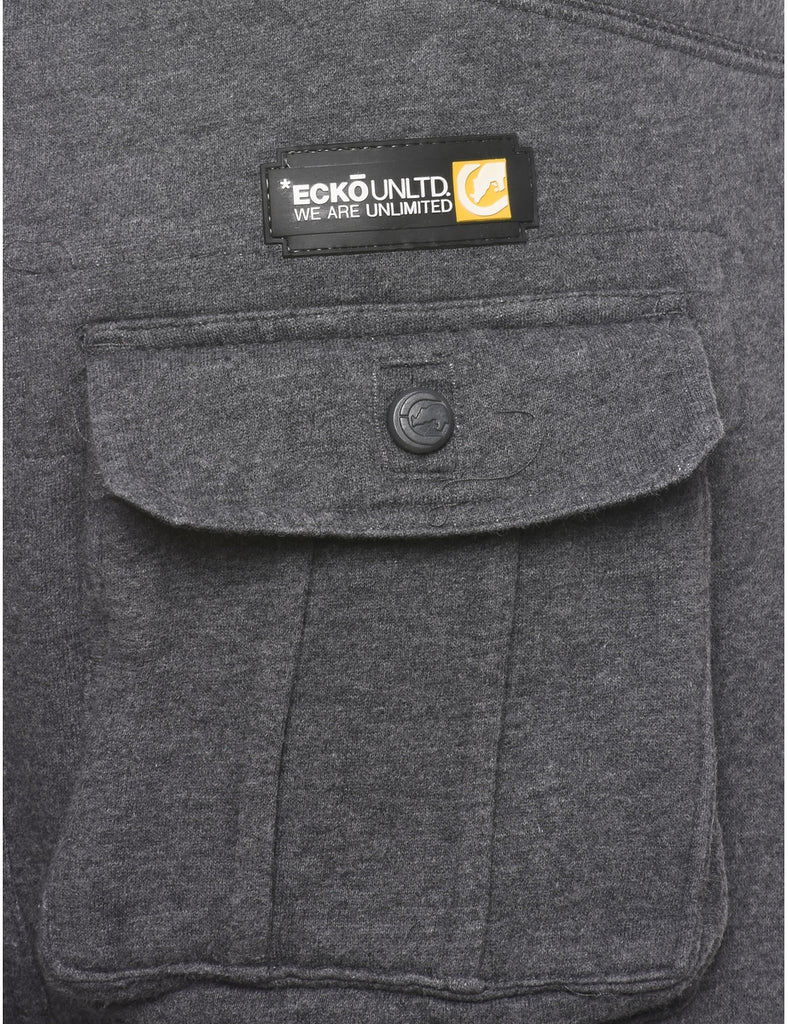 Dark Grey Ecko Y2K Jogging Bottoms - W32 L29