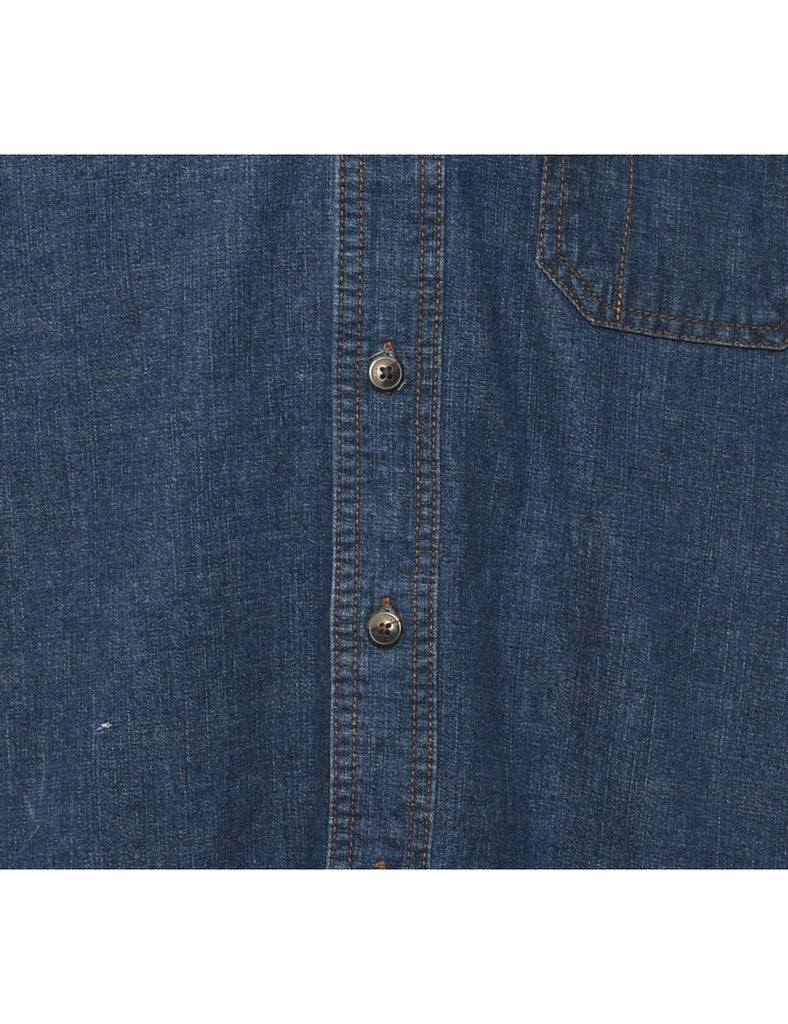 Dark Wash Denim Shirt - M