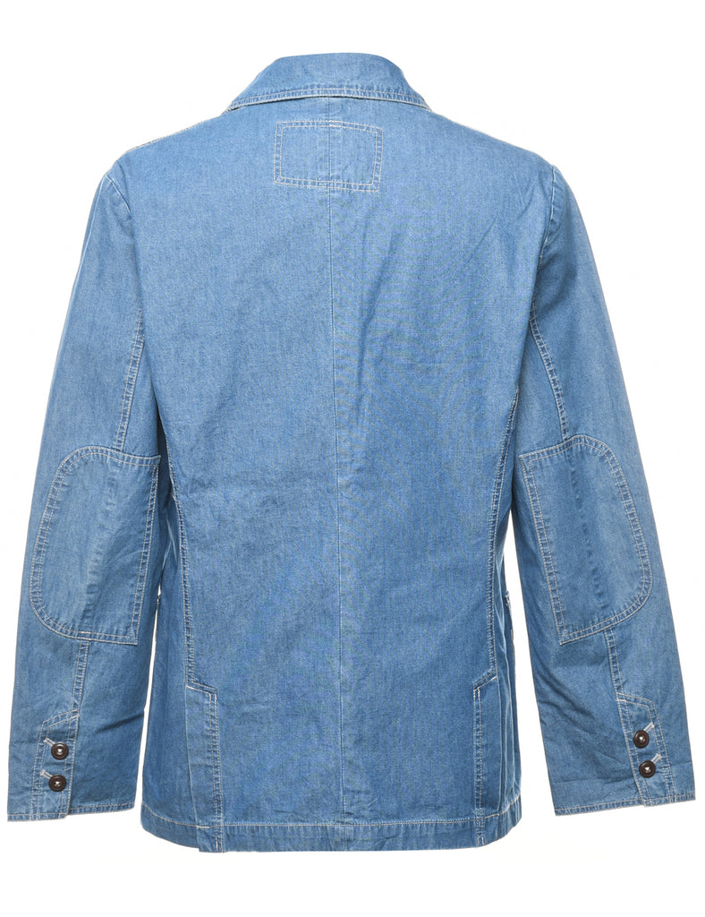 Denim Medium Wash Blazer - M