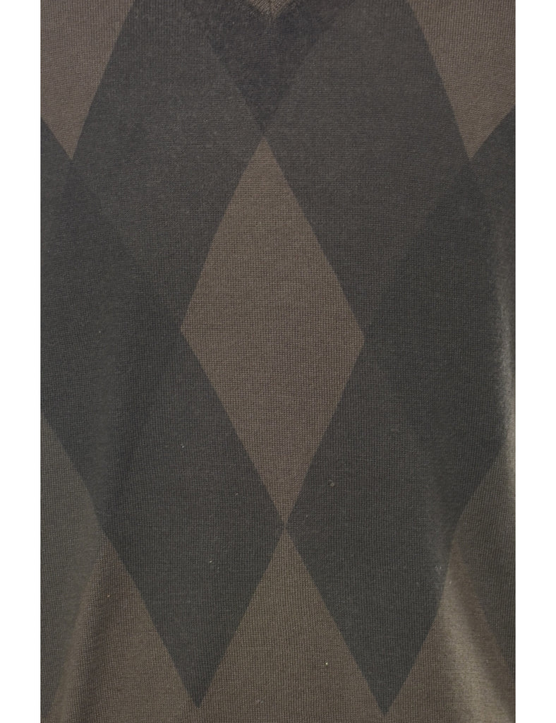 Denver Hayes Harlequin Pattern Jumper - XL