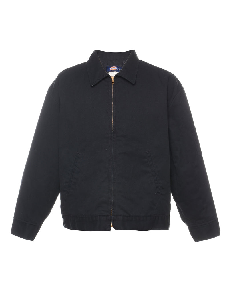 Dickies Black Zip-Front Jacket - XL