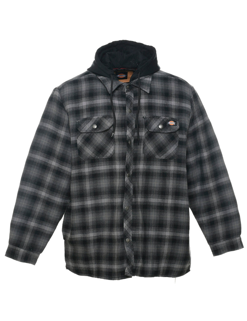 Dickies Hooded Workwear Checked Shirt - XL