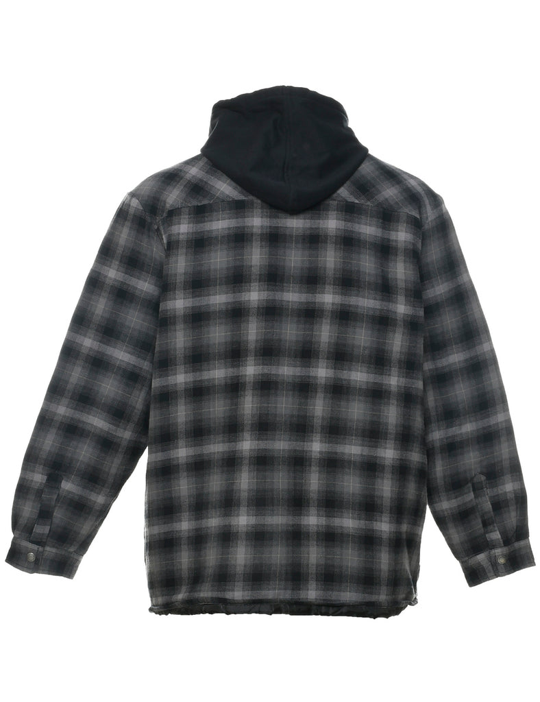 Dickies Hooded Workwear Checked Shirt - XL