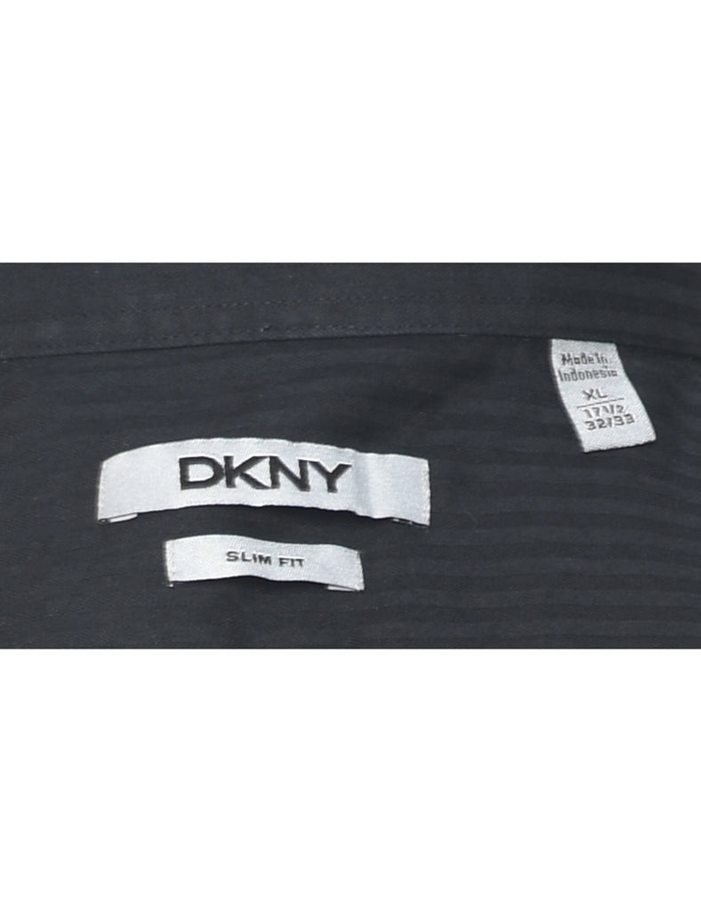DKNY Striped Black Shirt - XL