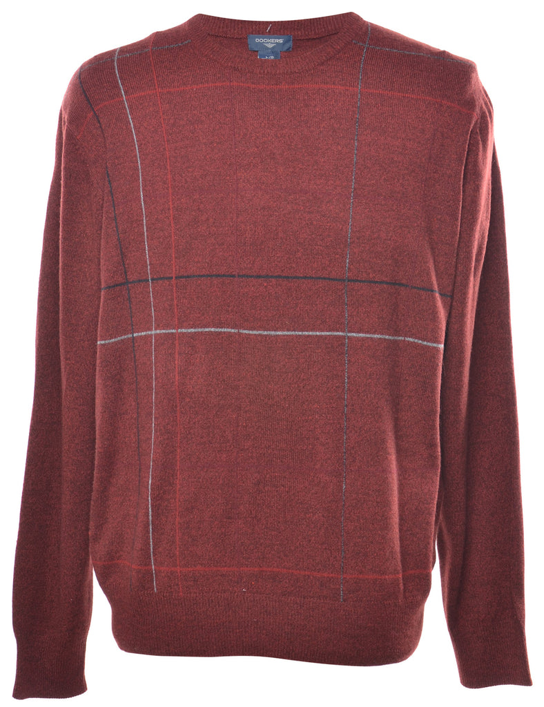 Dockers Checked Jumper - L