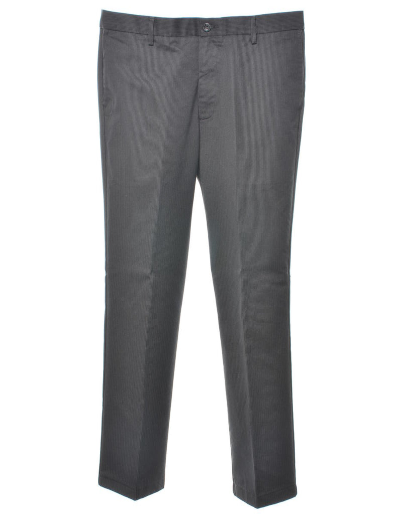 Dockers Pinstriped Black Suit Trousers - W36 L32