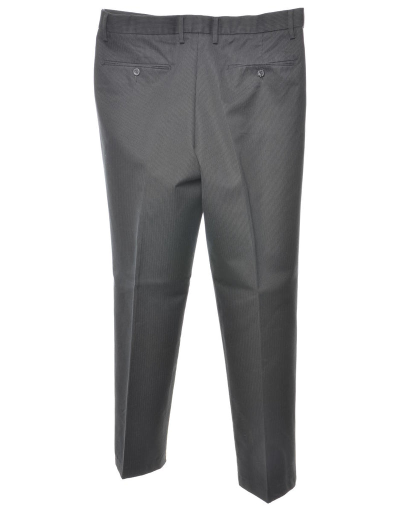 Dockers Pinstriped Black Suit Trousers - W36 L32