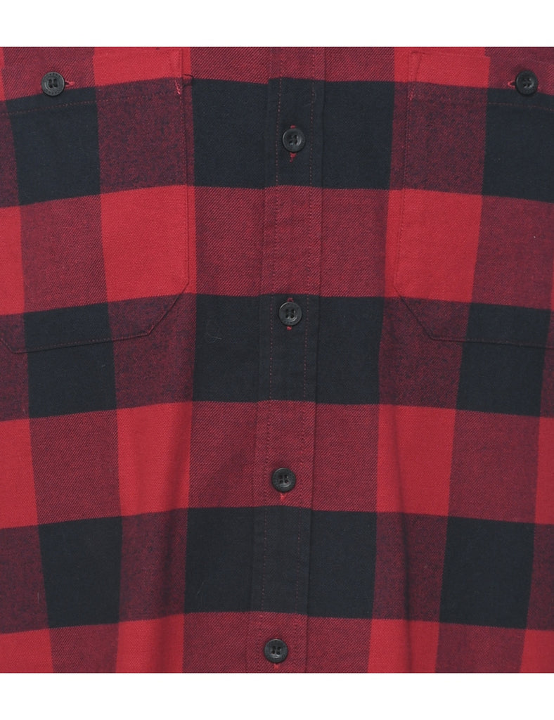 Dockers Red & Black Checked Shirt - L