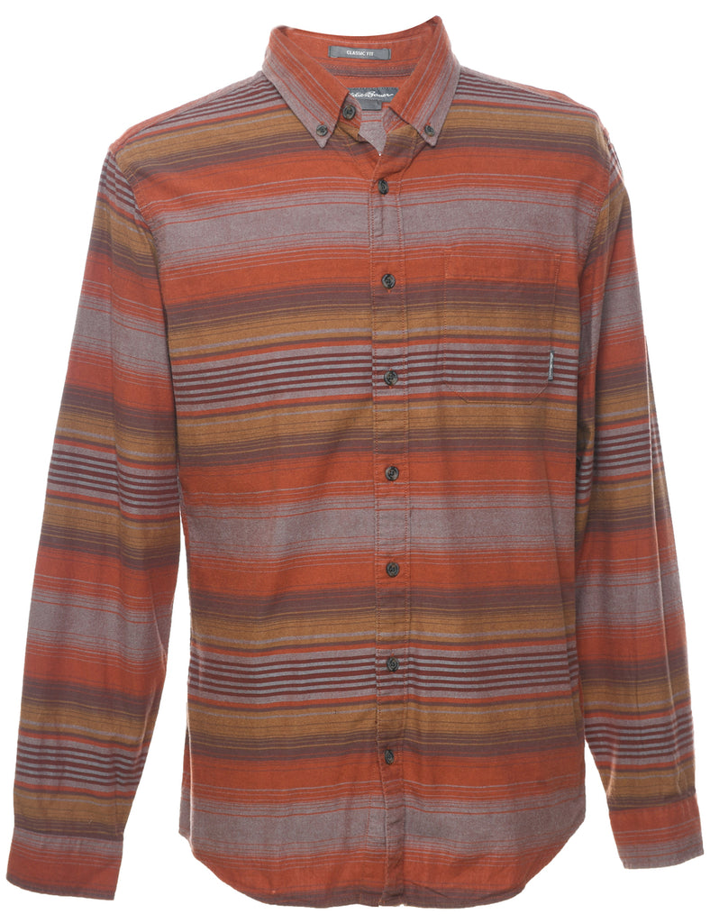 Eddie Bauer Striped Multi-Colour Shirt - M