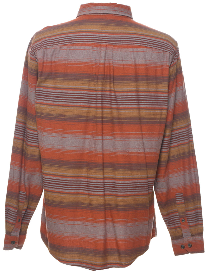 Eddie Bauer Striped Multi-Colour Shirt - M
