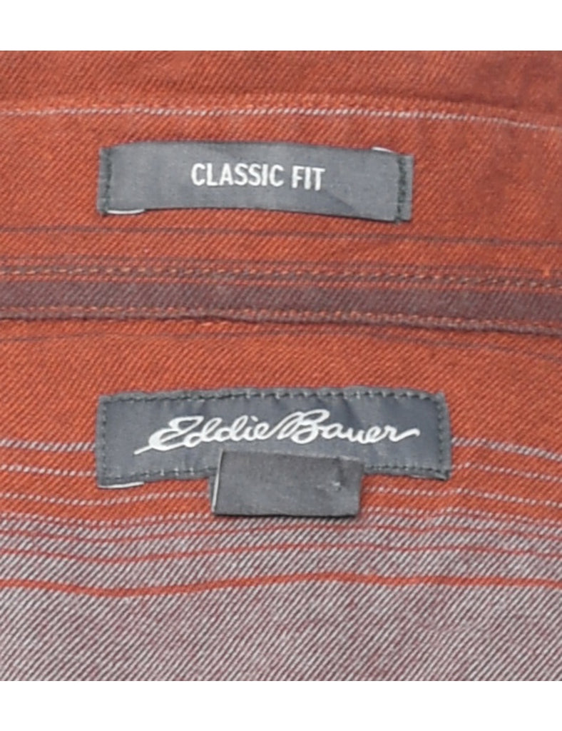 Eddie Bauer Striped Multi-Colour Shirt - M