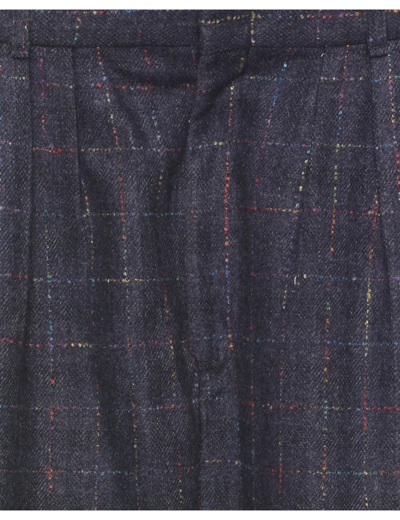 Elegant Checked Pattern Trousers - W30 L32