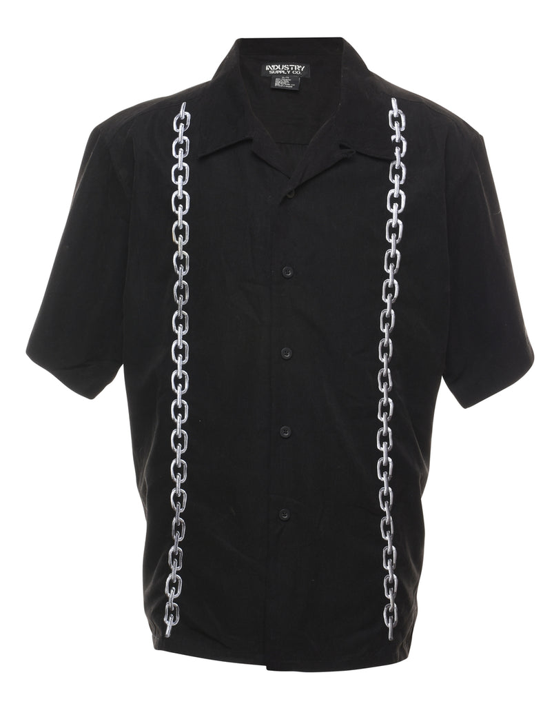 Embroidered Short Sleeved Shirt - XL