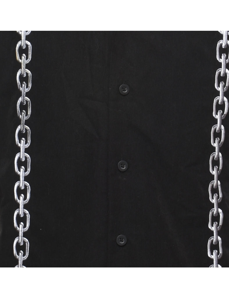 Embroidered Short Sleeved Shirt - XL