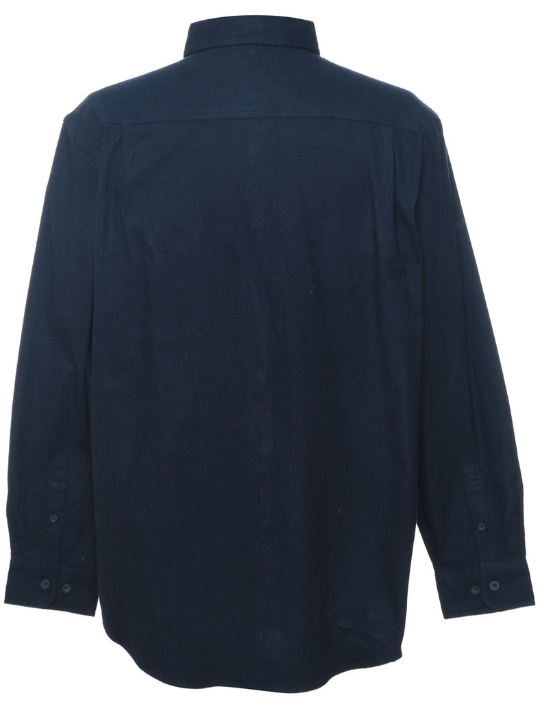 Faded Glory Navy Flannel Shirt - L