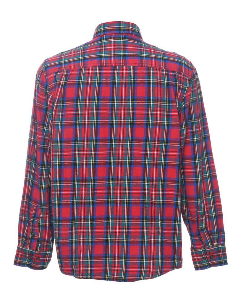 Faded Glory Red Plaid Shirt - M