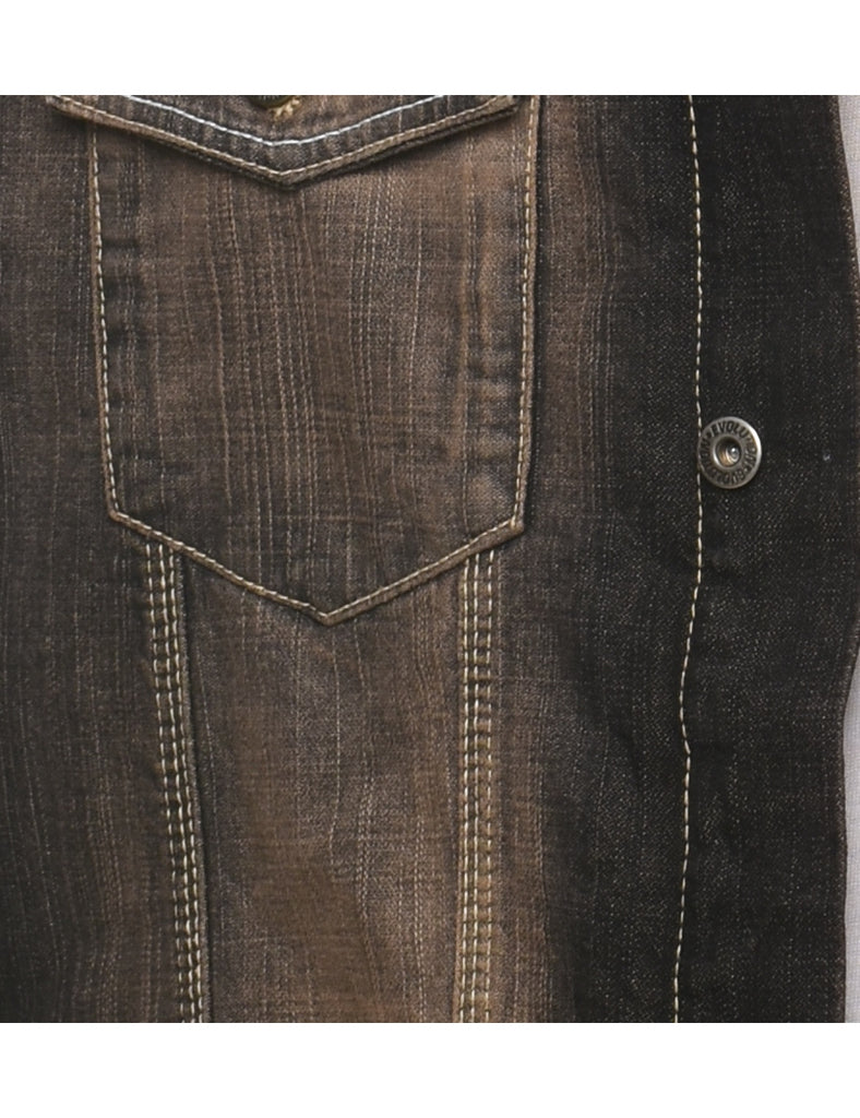 Faded Wash Denim Jacket - XL