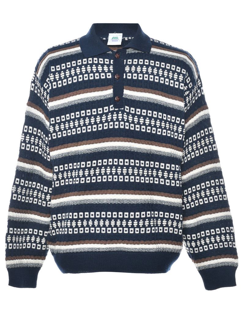 Fairisle Knit Jumper - M