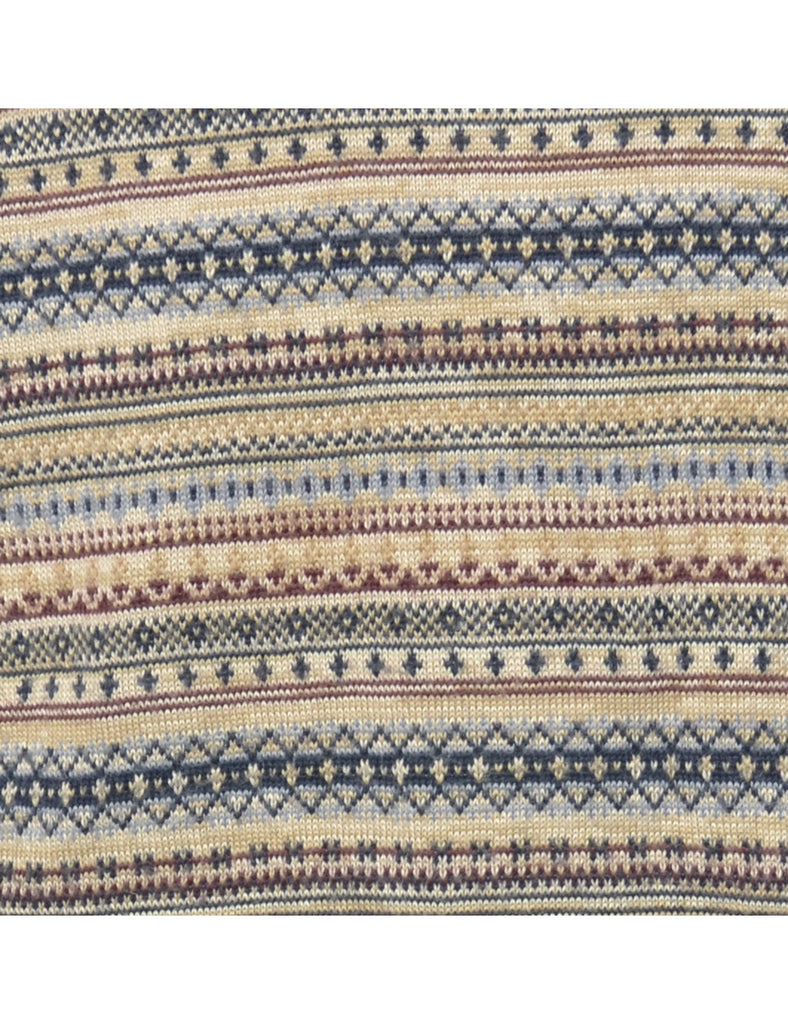 Fairisle Knit Jumper - L