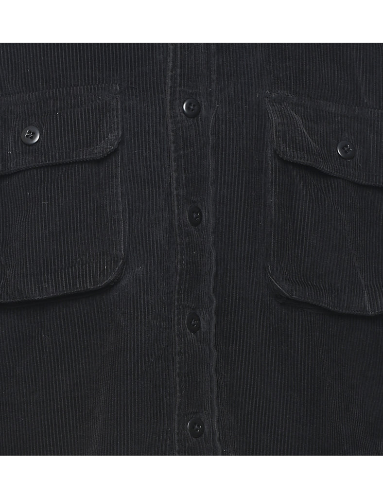 Faux Sherling Lined Corduroy Shirt - L