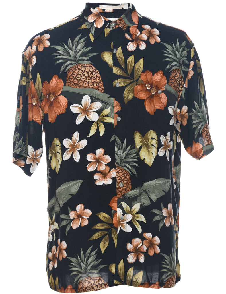 Floral Hawaiian Shirt - M