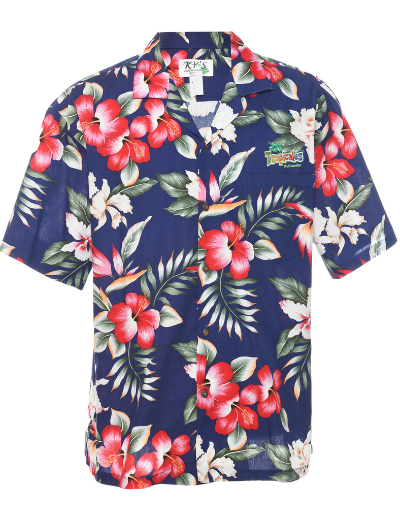 Floral Hawaiian Shirt - XL