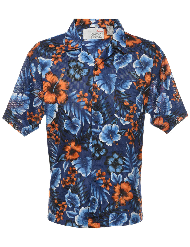 Floral Hawaiian Shirt - L