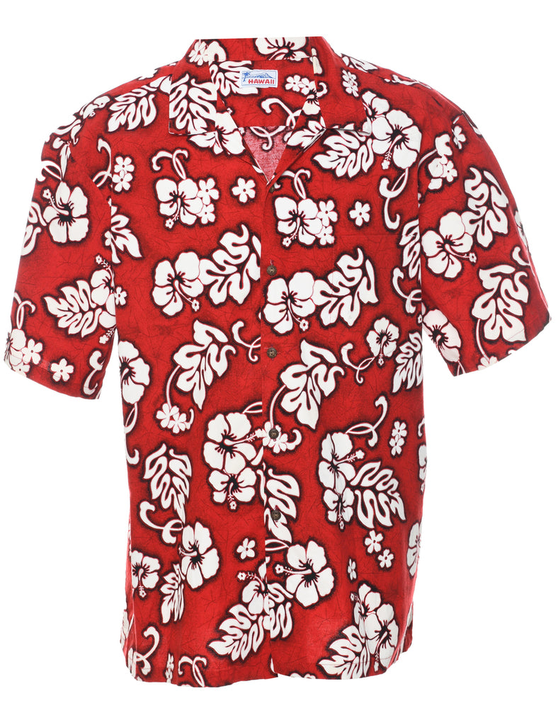 Floral Hawaiian Shirt - L