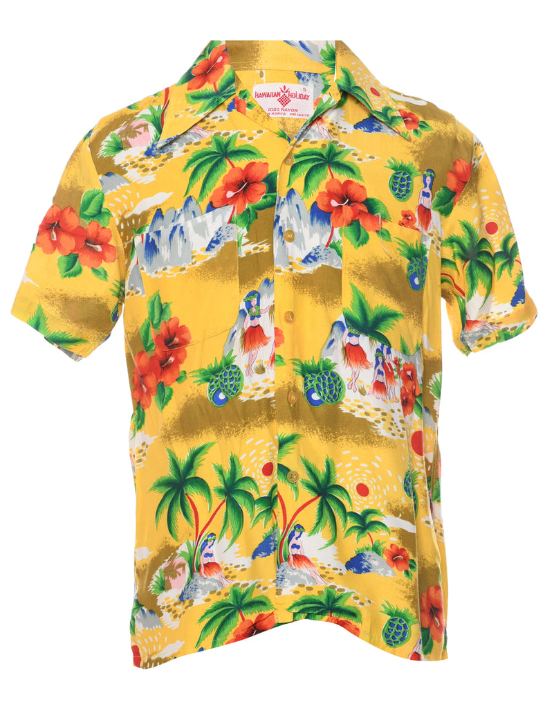 Floral Hawaiian Shirt - S