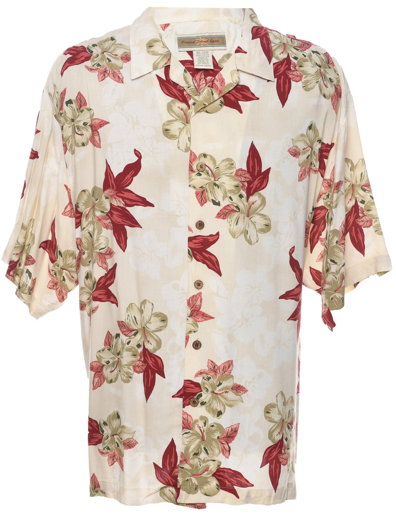 Floral Hawaiian Shirt - XL