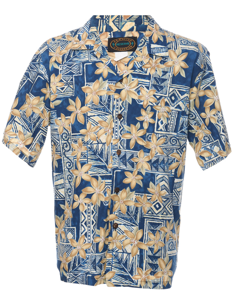 Floral Hawaiian Shirt - L