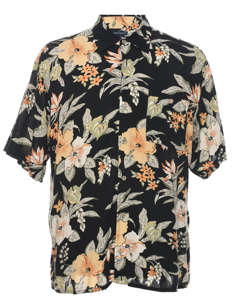 Floral Hawaiian Shirt - L