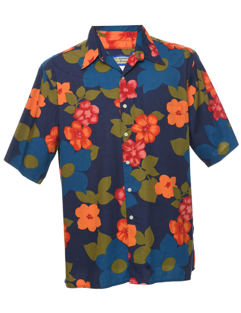 Floral Hawaiian Shirt - L
