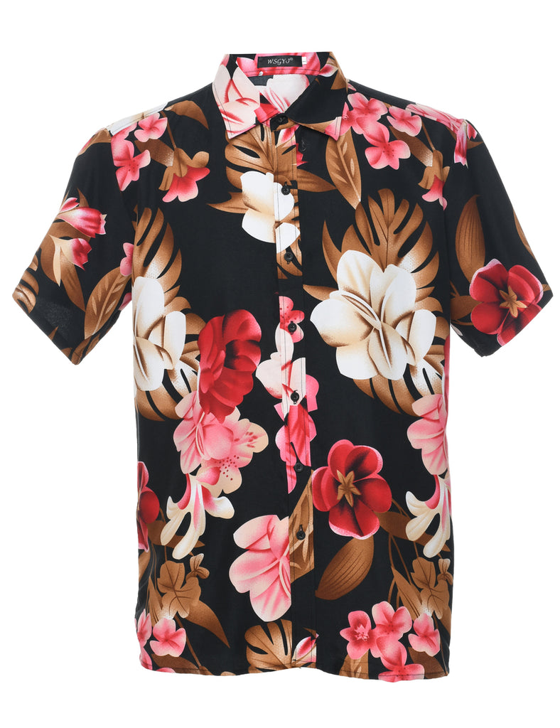 Floral Hawaiian Shirt - L
