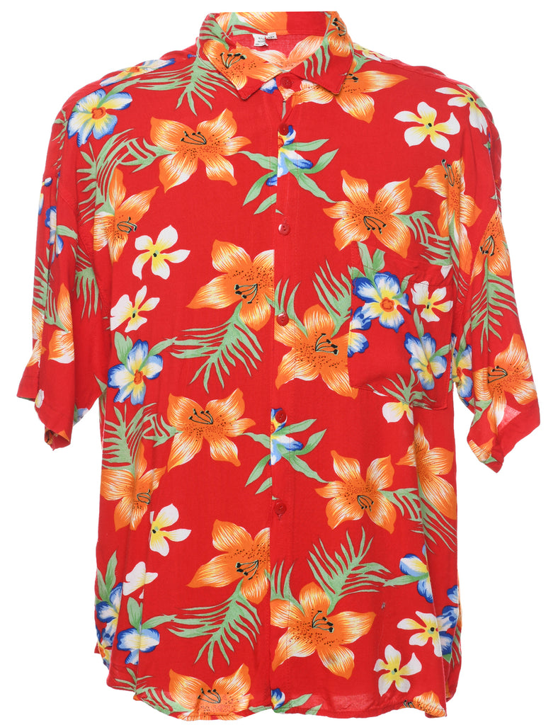 Floral Hawaiian Shirt - XL
