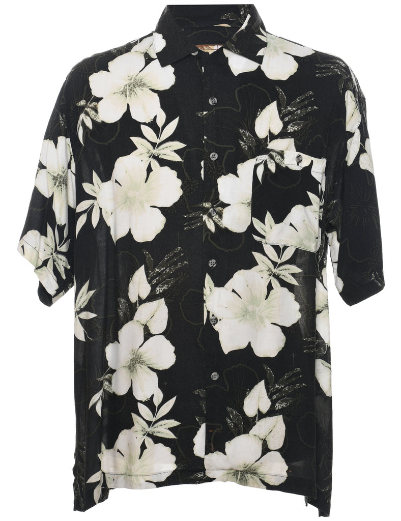 Floral Hawaiian Shirt - L