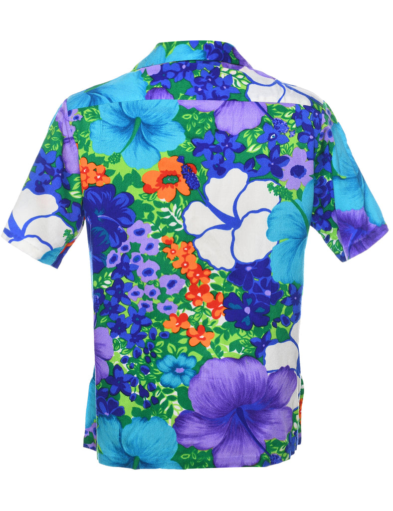 Floral Hawaiian Shirt - M