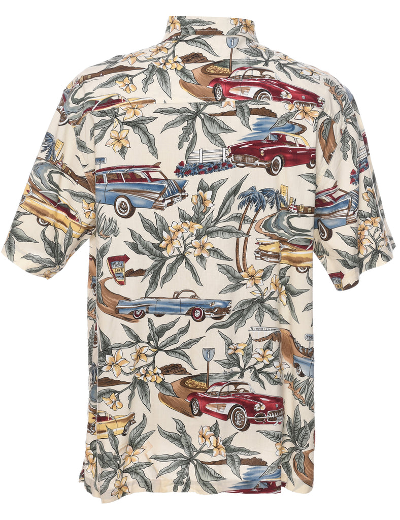 Floral Hawaiian Shirt - L