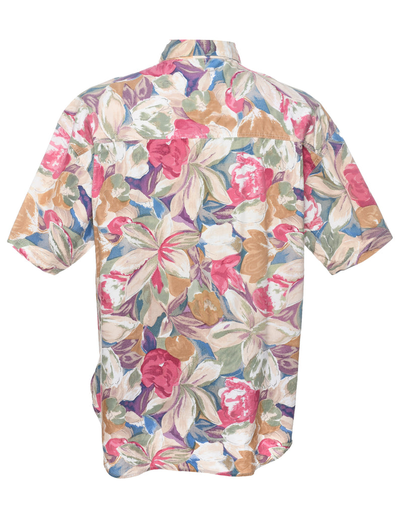 Floral Hawaiian Shirt - L