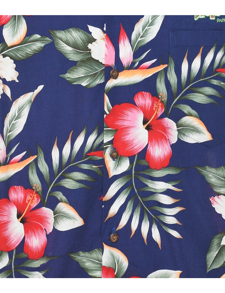 Floral Hawaiian Shirt - XL