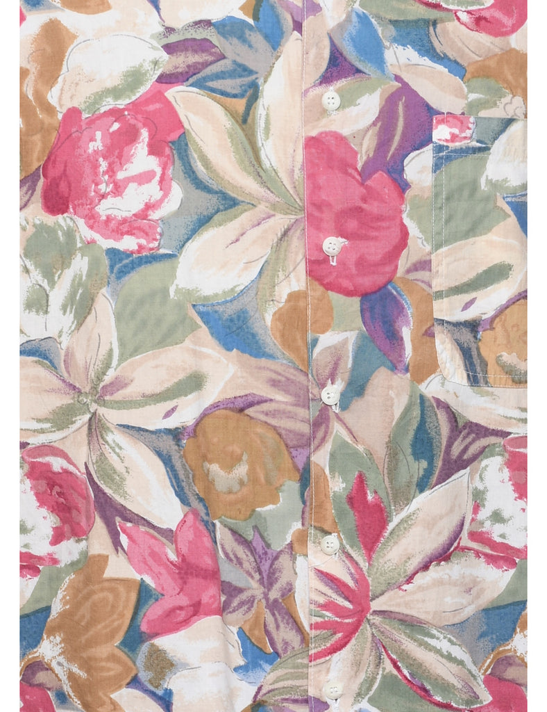Floral Hawaiian Shirt - L